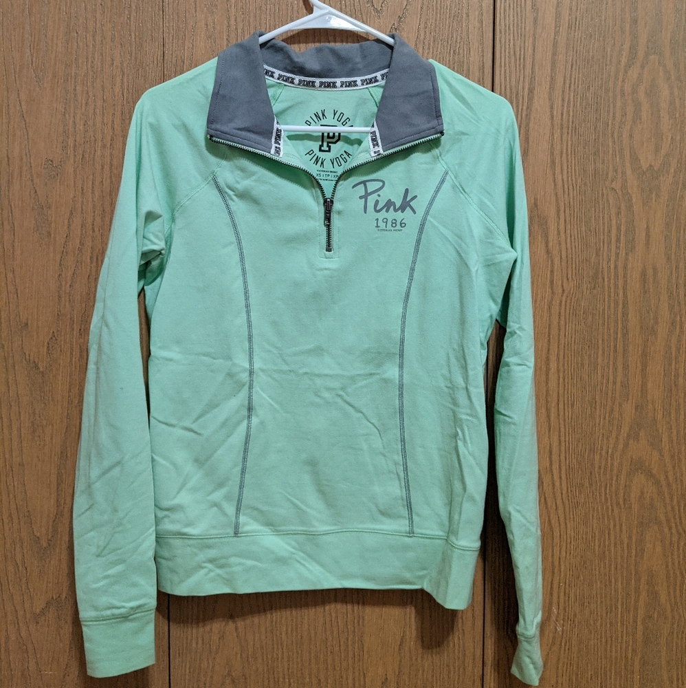 Victoria's Secret Pink Half zip yoga top